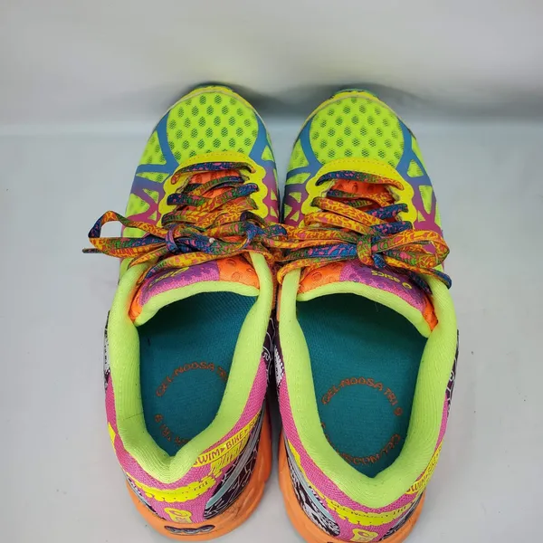 ASICS Gel-Noosa Tri 9 Running Shoes Women 6 Multicolor Neon T458N Retro Rare - Image 6