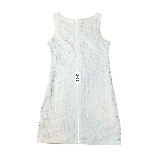 Francesca's Sleeveless Eyelet Lace White Lined Sheath‎ Dress SMALL Vanilla Girl - Image 7