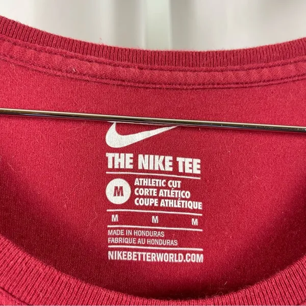 Nike The Nike Tee Medium Scoop Neck Just Do It Spellout Athletic Graphic Tee - Image 3