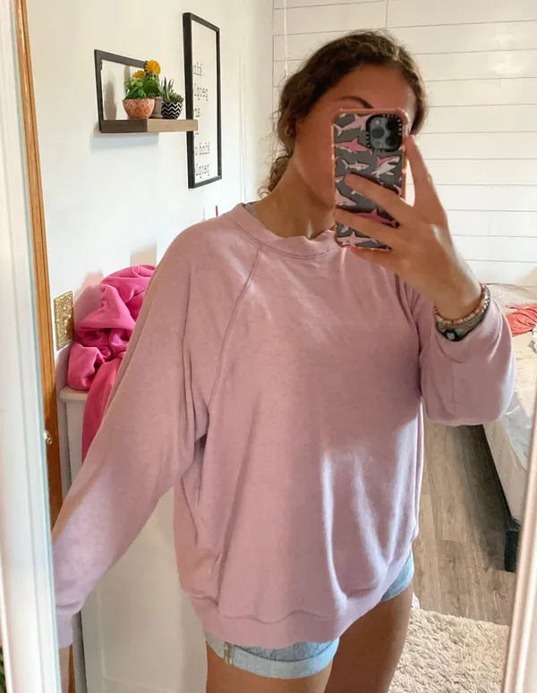American Eagle Purple  Crewneck - Image 2