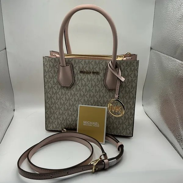 Michael Kors Beige and Pink Tote Bag - Image 6