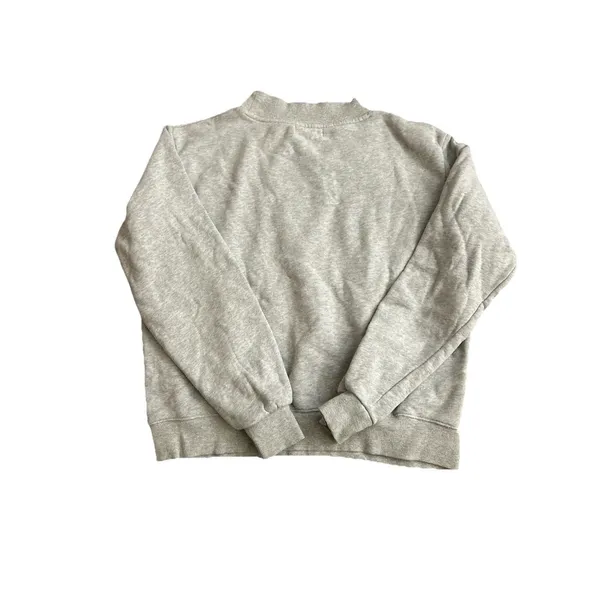 PARKE Mockneck Varsity Heritage Sweatshirt Gray Logo Pullover Size S/M - Image 5