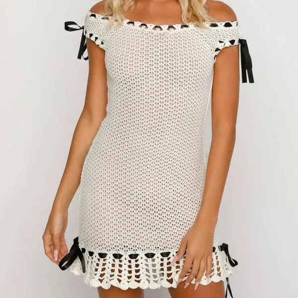 Tiger Mist Knitted mini dress - Image 7