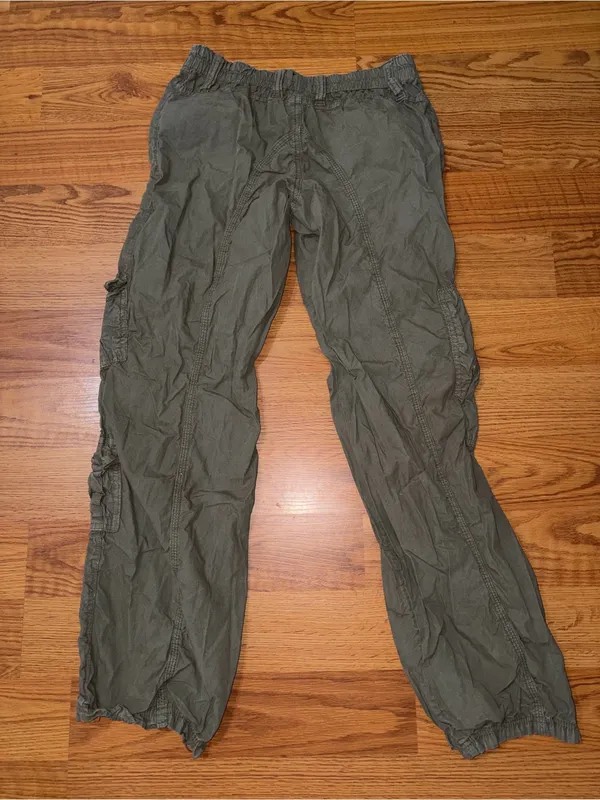 BDG Y2K Olive Utility Cargo Pants with Elastic Cuffs - Image 6