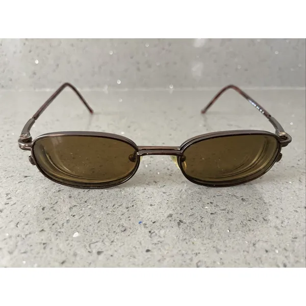 Paradox MOD 598 Eyeglasses FRAMES ONLY Easyclip 48-19-140 10 full rim Bronze - Image 3