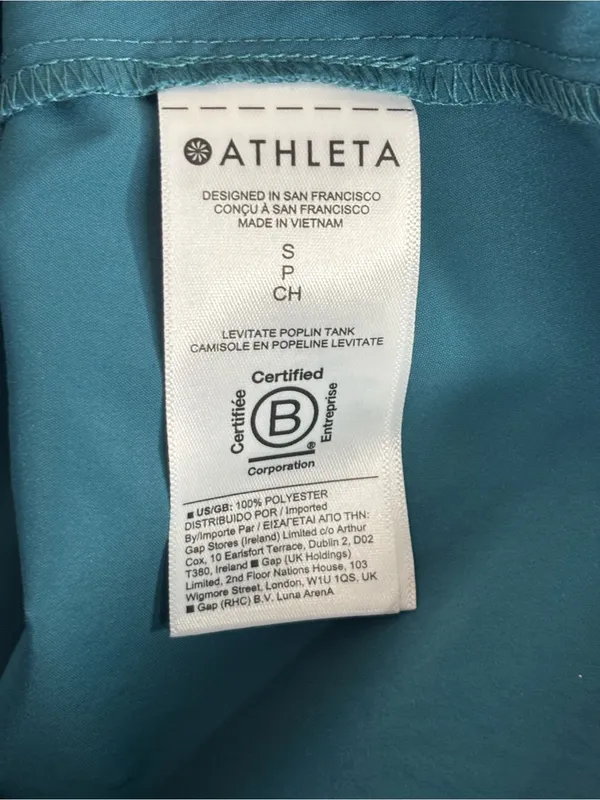 Athleta Poplin Levitate Tank size small - Image 6