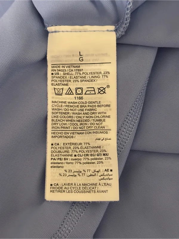Old Navy Active PowerSoft Cami Dress Women’s L Blue Built In Bra - Image 3