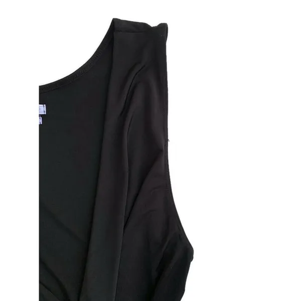 Out From Under Urban Outfitters Drape Front Black Tank Bodysuit Medium - Image 3