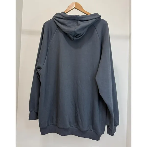 Cider “DON’T CARE” Rhinestone Hoodie – Dark Gray – Size XL (Oversized) - Image 2