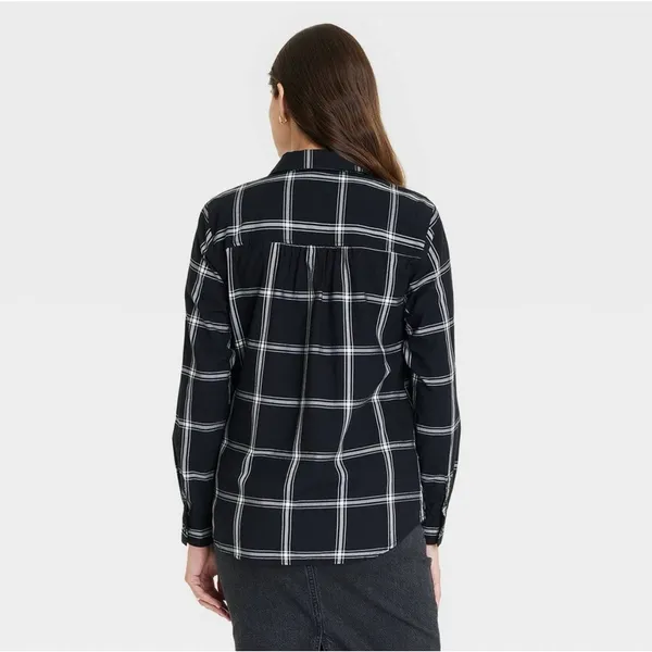 Isabel Maternity Woven Long Sleeve Button-Front Maternity Top Women’s S NWT - Image 2