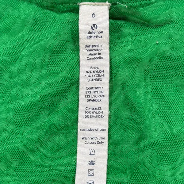 Lululemon Tank Top Racerback‎ Striped Athletic Sleeveless Size 6 - Image 4