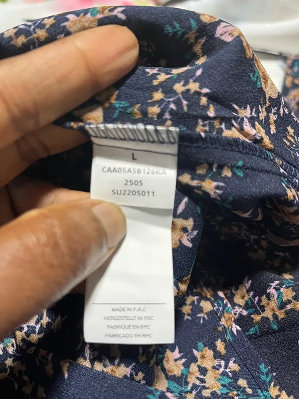 Cupshe Navy Blue Floral Deep V Ruffle Mini Dress Resort - Image 3