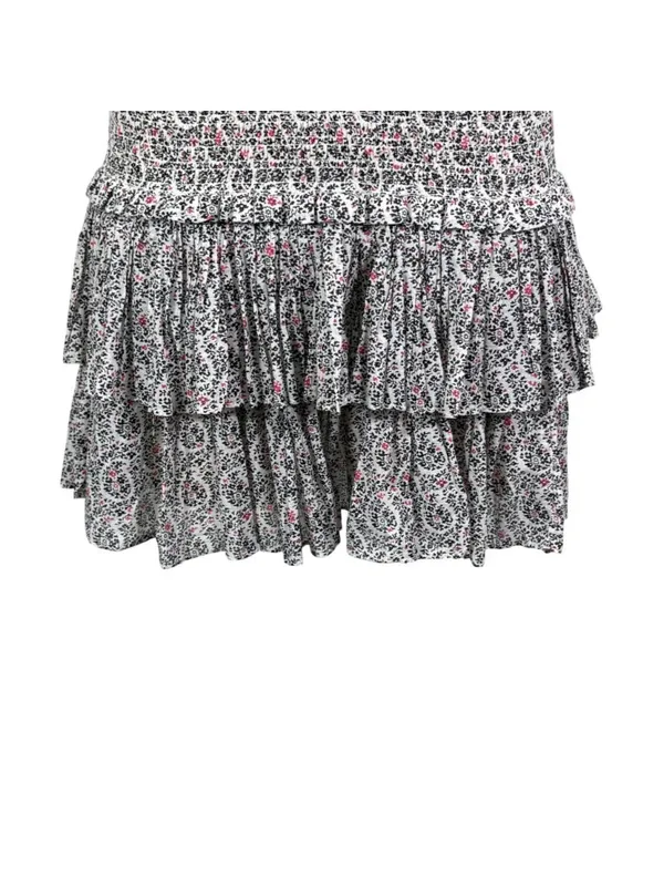 Isabel Marant Etoile Naomi Smocked Mini Skirt Size 36 US 4 - Image 7