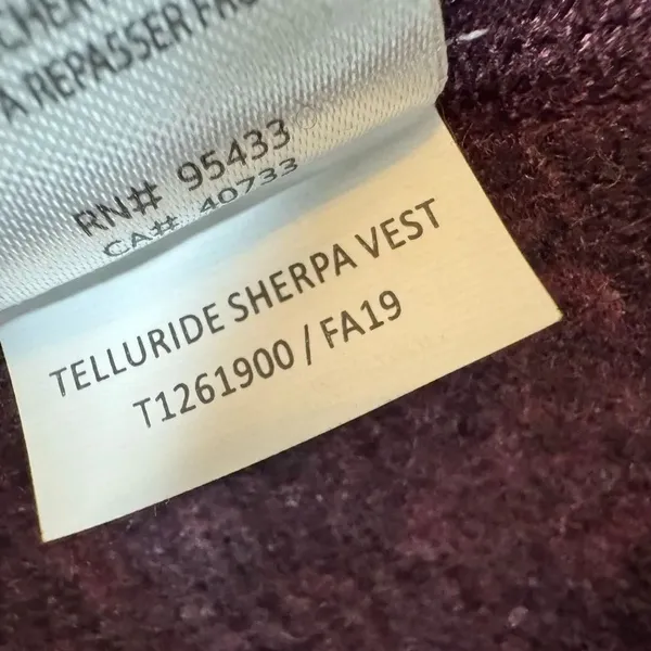 Toad & Co Telluride Sherpa Vest - Women's S Burgundy Wine - Image 7