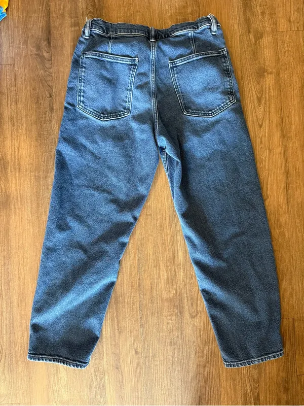 Uniqlo Blue Denim Ankle Jeans Adjustable Waist 27-30 - Image 6