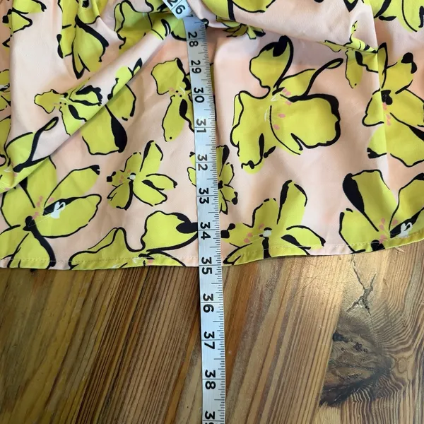 Mulla Tiered Ruffle‎ Dress Yellow Maternity Shoot Baby Shower Balloon Sleeve M - Image 12