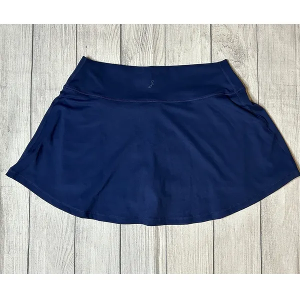 J.Crew Active Skort Navy Blue Athletic‎ Tennis Golf Skirt Large - Image 3