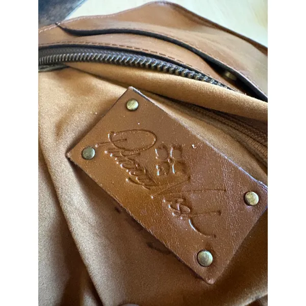 Patricia Nash Nazaire crossbody‎ bag Brown Leather - Image 12