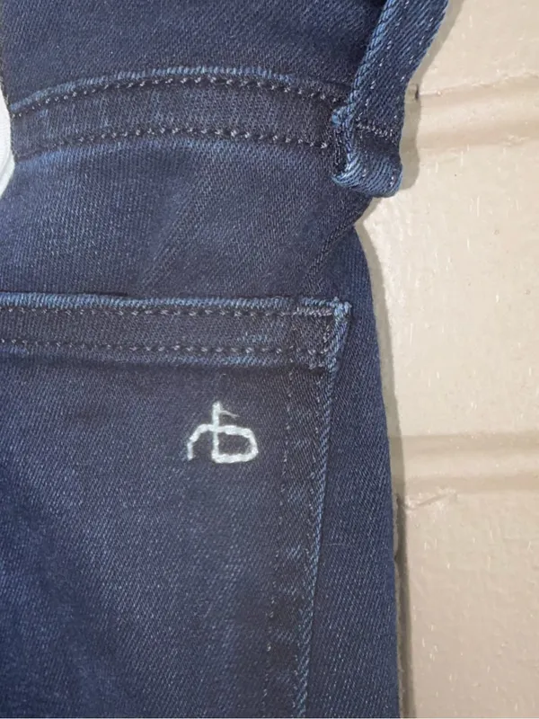 NWT rag & bone Nina straight high dark rise jeans 34 - Image 12