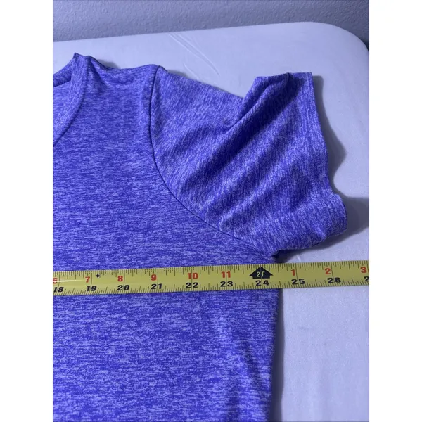 Nike Dri-Fit Women Athletic Plus Size 2X Short Sleeve Shirt Heather Purple - Image 6