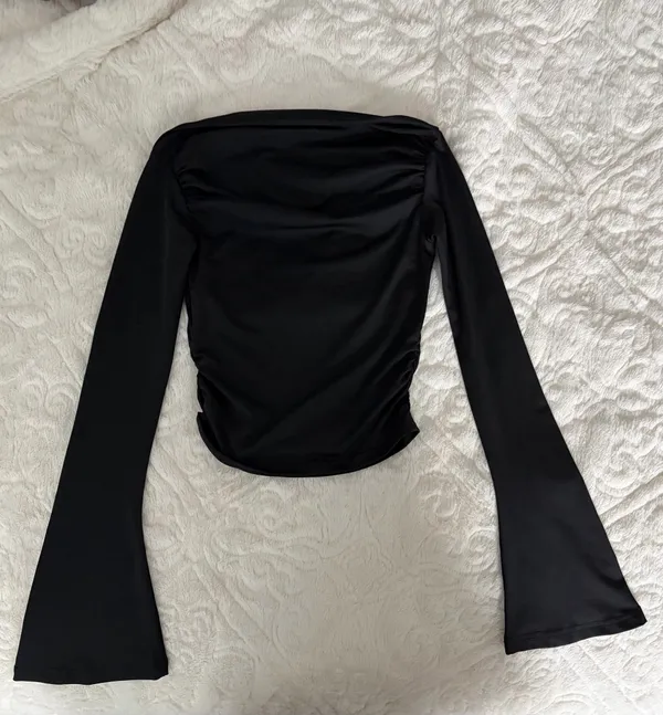 Edikted Black Long Sleeve Top - Image 5