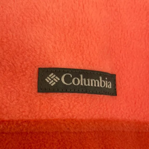 NWOT orange colorblock fleece quarter snap pullover large - Image 3