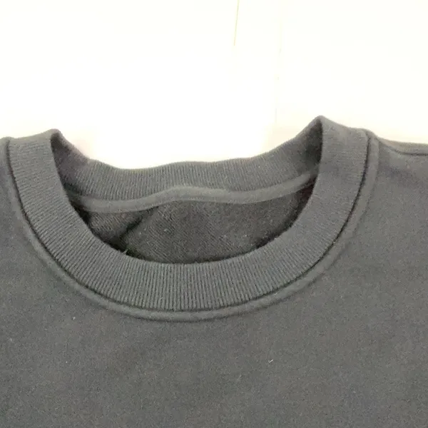 Lululemon Sweatshirt Womens Medium Black Crewneck Fleece Pullover Logo Relaxed - Image 3