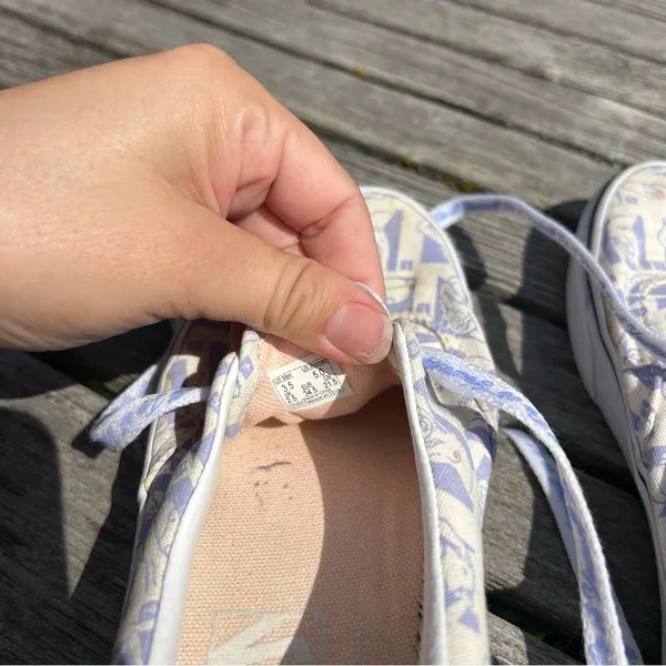 Vans Era Breast Cancer Awareness DIY Retro Self Check‎ True White Women's 5.0 - Image 5