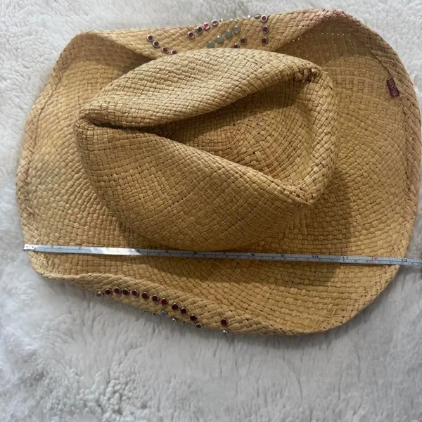 Bullhide Women's Tan and Yellow Hat - Image 8