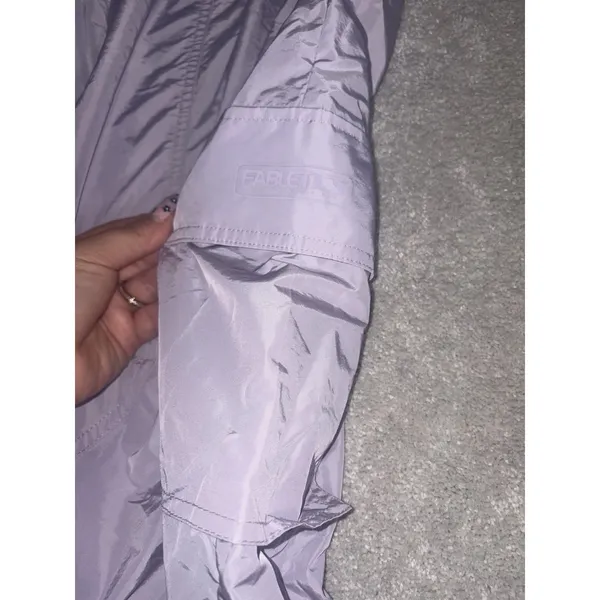 Fabletics Parachute Pant L Womens Cargo Jogger Lilac Lily Shine PT2356951-8367 - Image 5