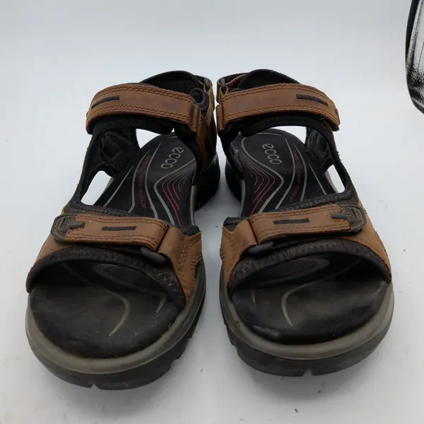 ECCO Yucatan Offroad Sandals Womens 40 US 9-9.5 Bison Brown Leather 069563-52524 - Image 3