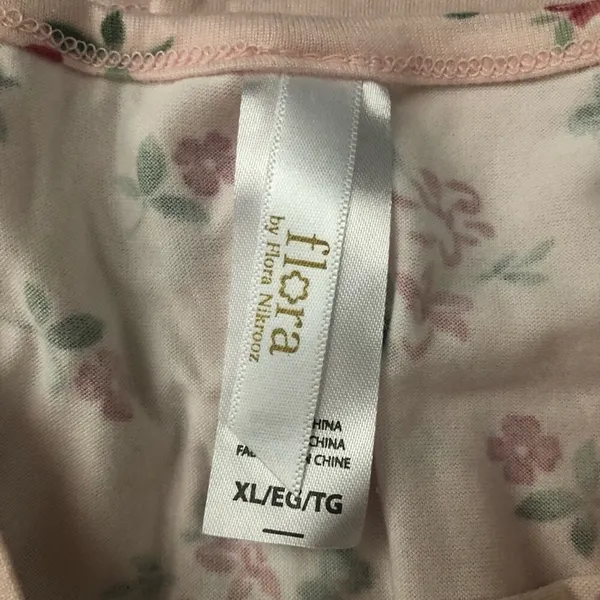 Flora Nikrooz Pink Floral Print Tank Top and Shorts 2 Piece Pajama Set NEW - Image 5