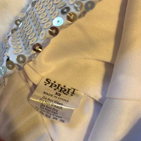 Spirit Silver Sequin High Waist Shorts - Image 2