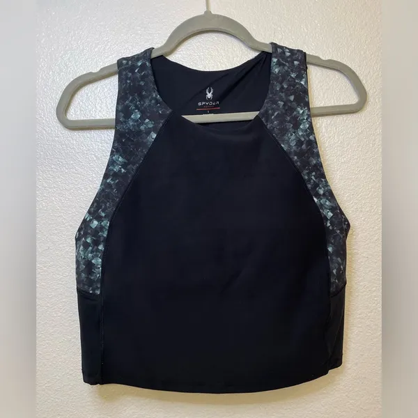 Spyder Women’s Active Black Activewear Sport Bra Top Size L‎ - Image 4