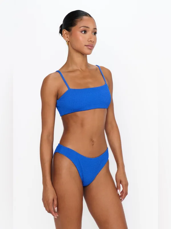 Show Me Your Mumu Silvana Bikini Bottom size Small S Cobalt Blue Scrunch nwot - Image 3