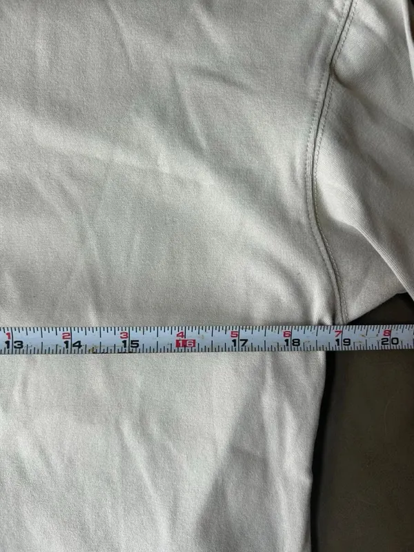 Uniqlo Minimalist Lightweight Mock Neck Long Sleeve Cotton Top in Beige - Image 8