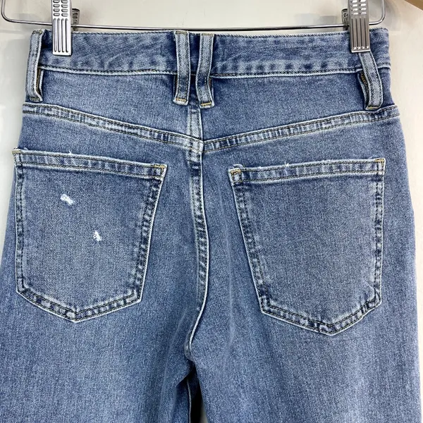 We the Free People‎ Jeans Womens 25 Blue Distressed Cropped Button Fly Stretch - Image 6