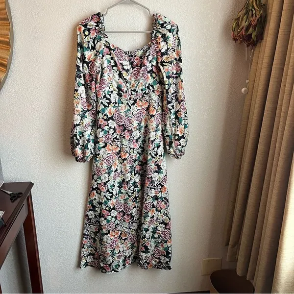 Missguided Floral Midi Dress - Image 4