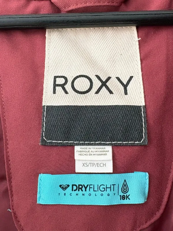 Roxy Billie hooded insulated women's winter sports ski snowboard jacket size XS - Image 3