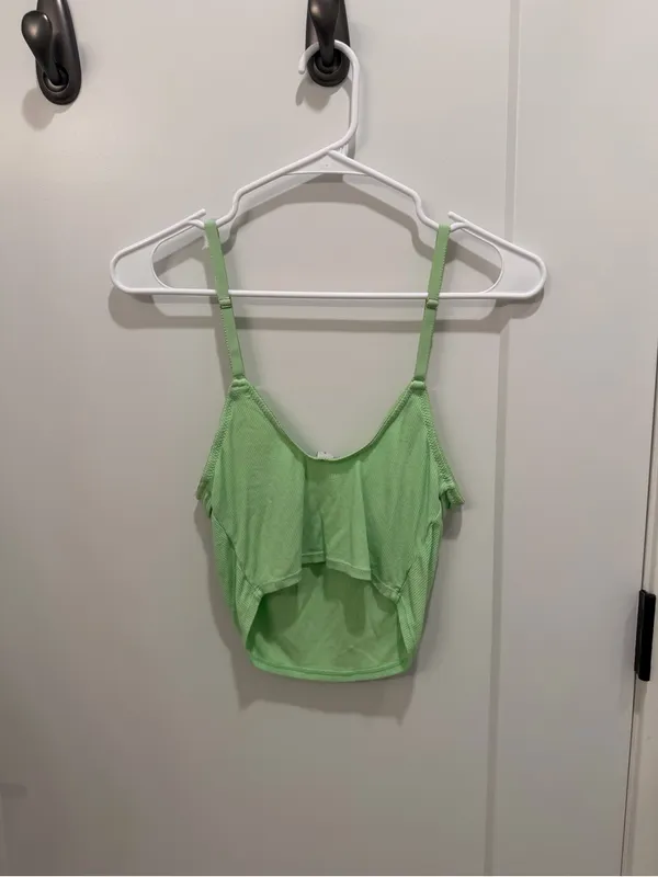 Urban Outfitters Light Green Ribbed Bralette Tank - Image 2