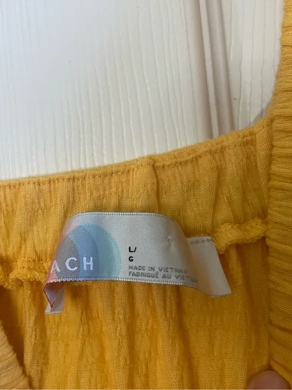 Women’s Free People FP Beach La La Maxi Dress Yellow-Orange Size L - Image 5