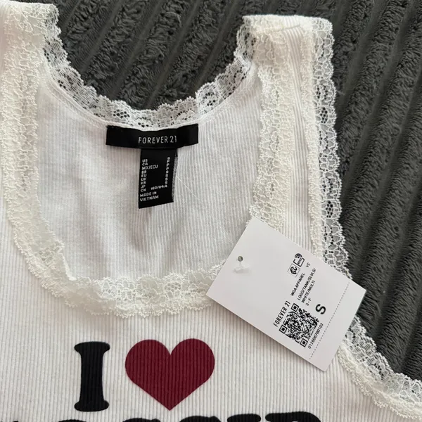 Forever 21 white lace tank top - Image 2
