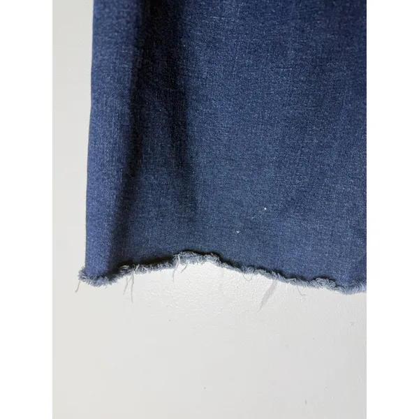 Zara wide leg blue sailor jeans raw hem size‎ 2 - Image 4