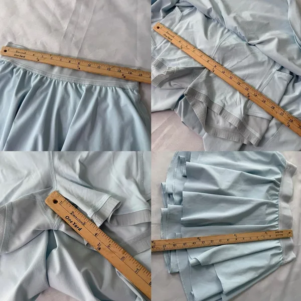 Lululemon Pace Rival Skirt‎ Womens 10 Tennis Running Athletic Preppy Golf Blue - Image 7