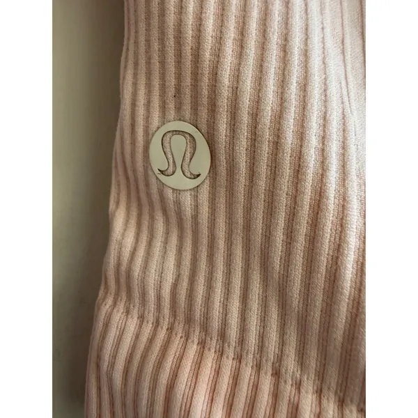 Lululemon Ebb to Street Long Sleeve Ribbed Crop Top Pink‎ Size 4 dye - Image 5