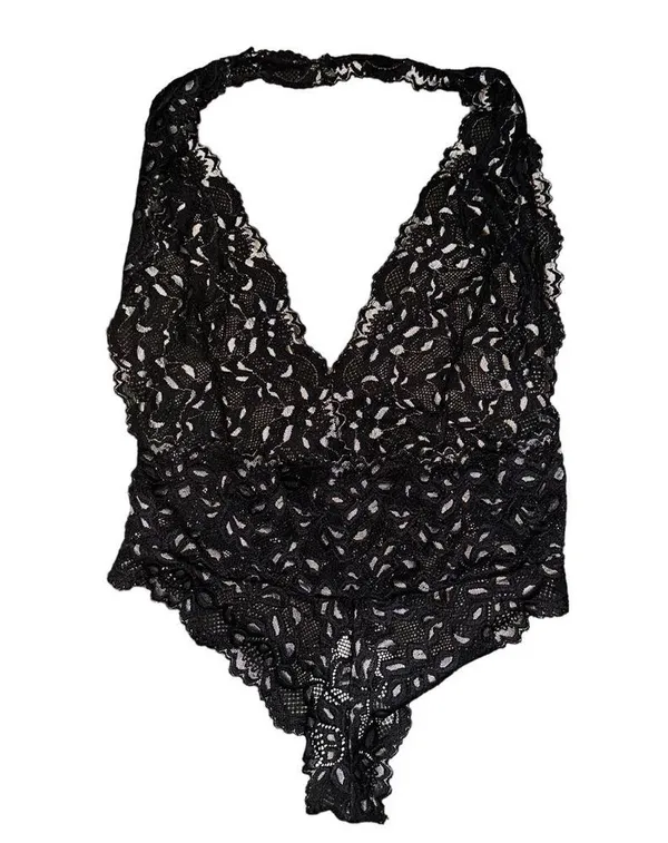 Forever 21 black and silver lace teddy - Image 2