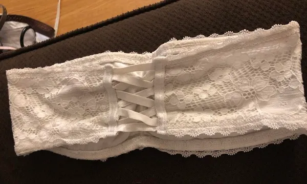 White Bralette / Crop Top Size M - Image 2