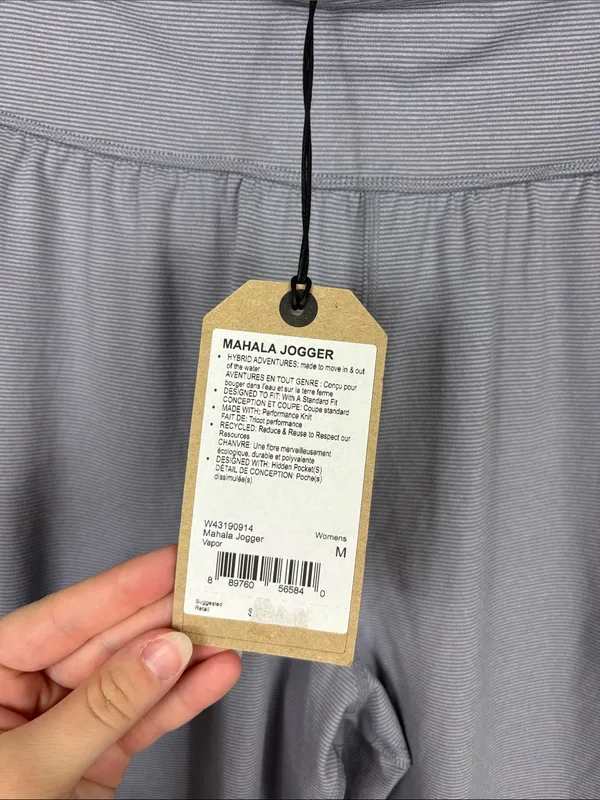 Prana Mahala Jogger Pants Women’s Size Medium Vapor Purple New Yoga Stretch - Image 5