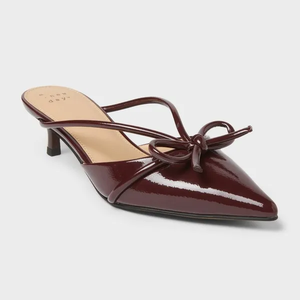 A New Day - Women’s Odelia Heels with Memory Foam Insole – Burgundy - Image 5
