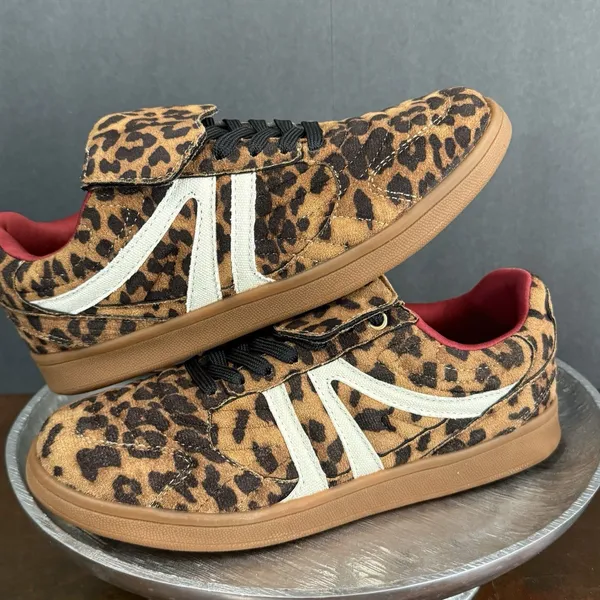 Streetwear Edgy Steve Madden Women Madrid Leopard Sneaker Size 7.5 Bujee Glam - Image 8